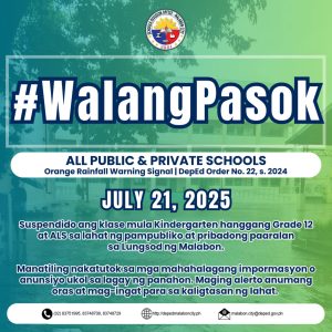 Advisory – Schedule of Classes for July 30, 2025
